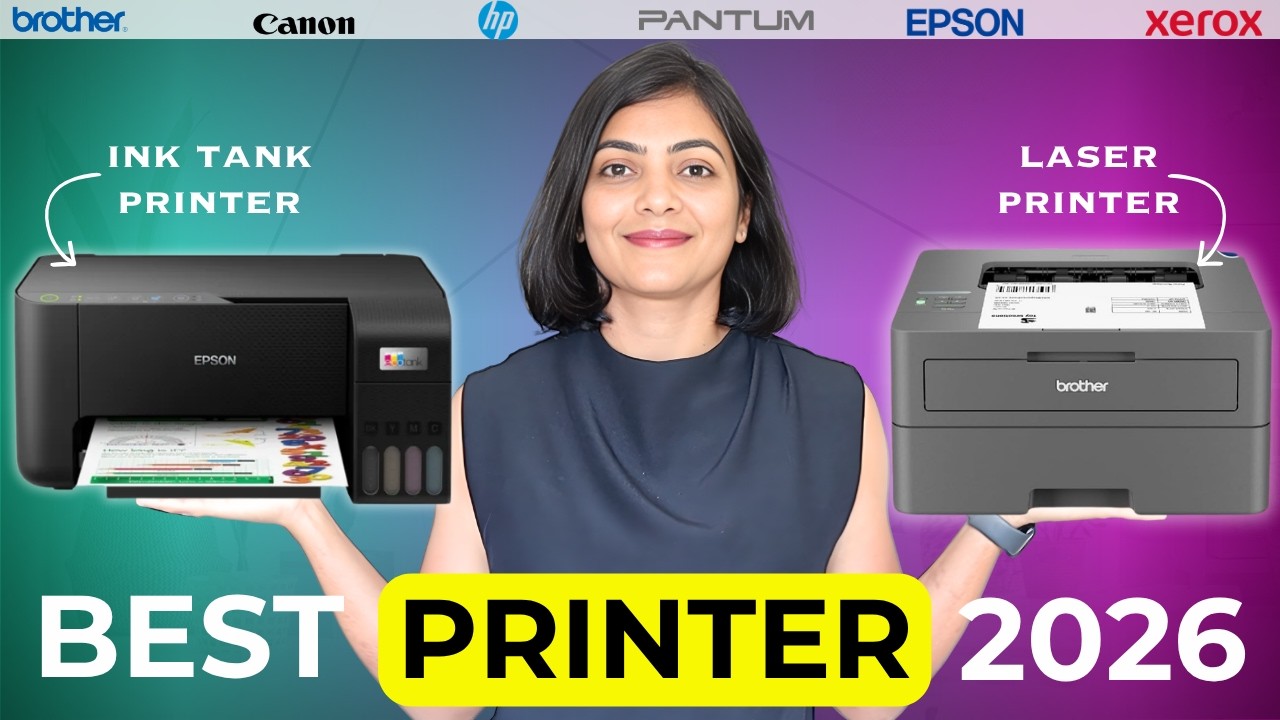 Best Printers 2026 | Ink tank vs Laser Printers | Epson vs HP vs Canon vs Brother