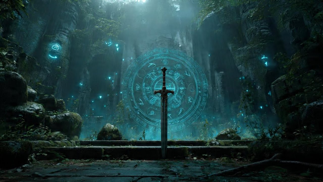 Rain Over Relic Sword | Medieval Dark Fantasy Ambience