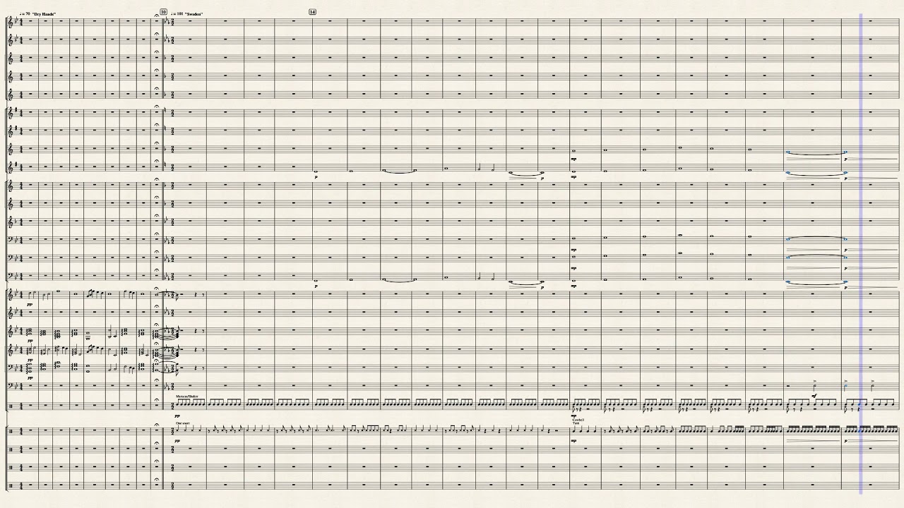 Minecraft Medley - Marching Band (scrolling score)