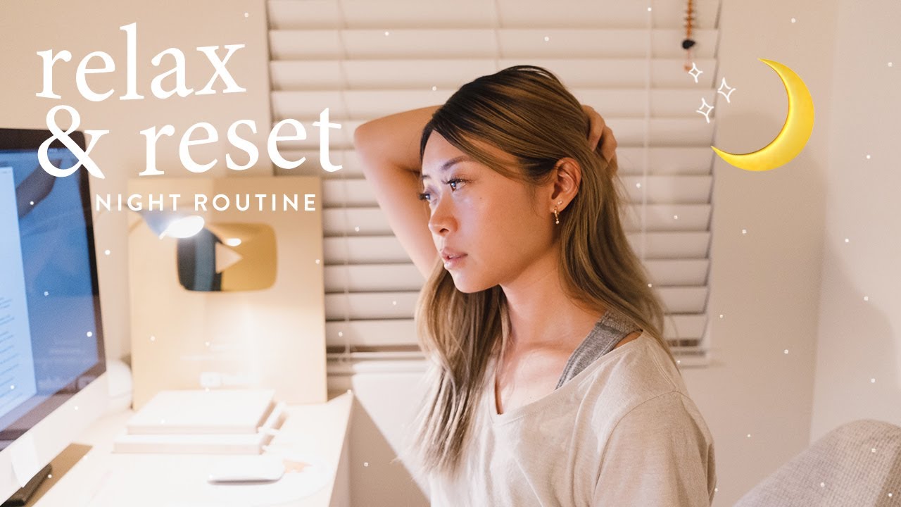 My Night Routine: self care, evening yoga, relax with me