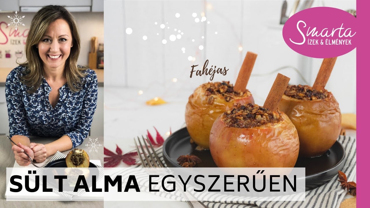 Egészséges adventi édesség: fahéjas-zabpelyhes sült alma