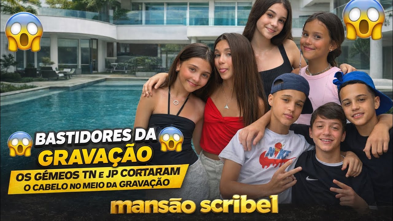A GRAVAÇÃO PAROU! 😳Os Gêmeos TN e JP Fizeram ISSO na Mansão Scribel*Mafê Rangel* 