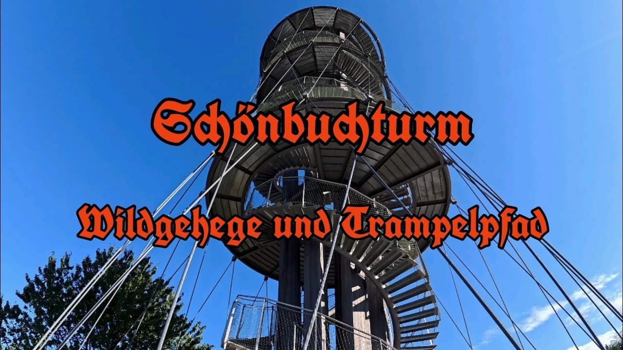 Schönbuchturm - Wildgehege - Trampelpfad - Schönbuch Rundweg - Turm bei Herrenberg