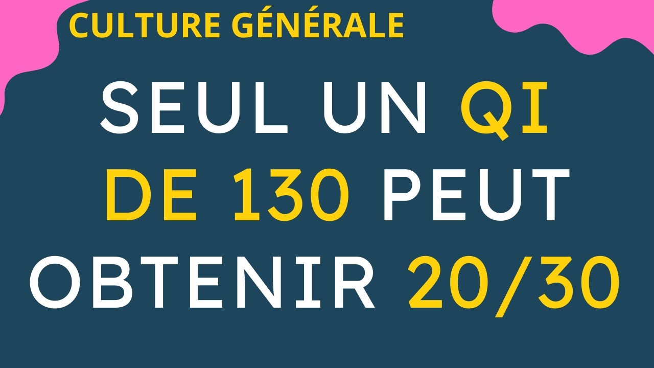 30 Questions de culture générale pour évaluer votre niveau de connaissance