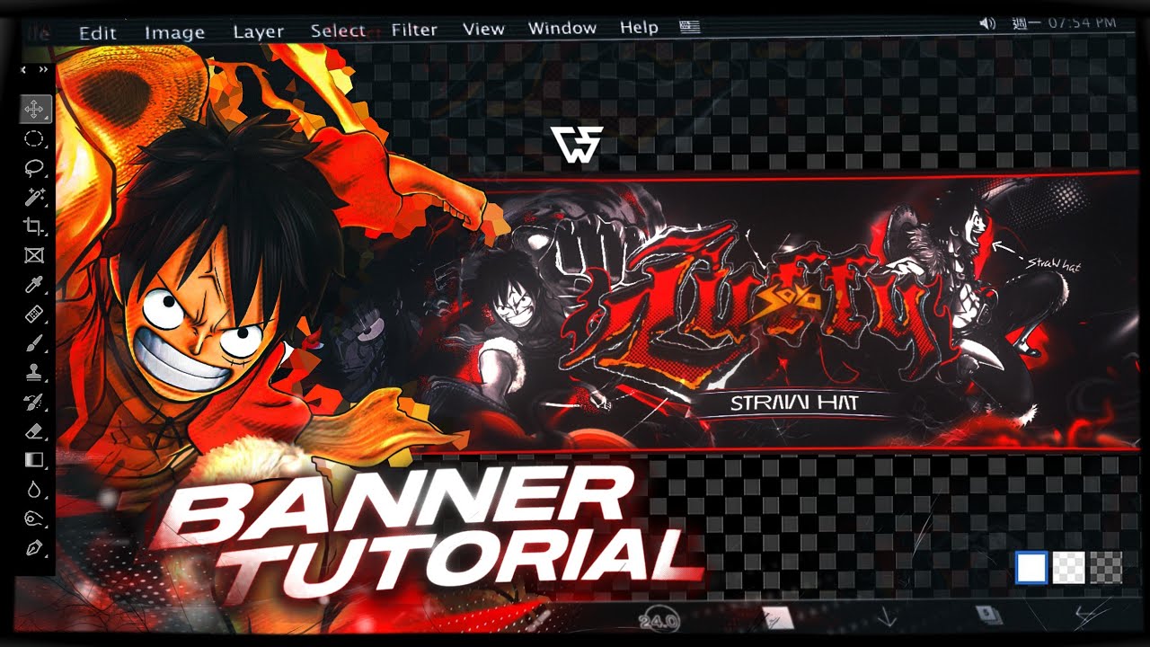 How To Make Cool Anime Youtube Banner On Android/Ios | Ibispaint X