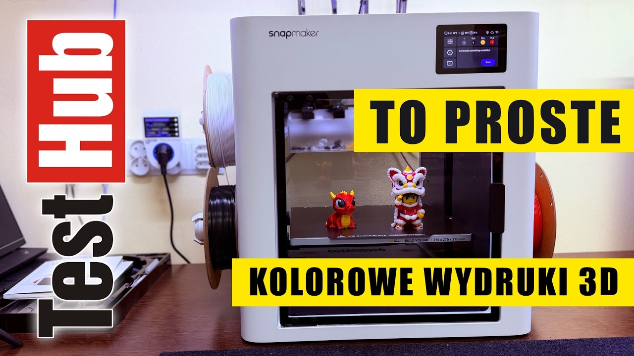 Snapmaker U1 Drukarka 3D test jak drukować obiekty 3D w kolorze, om&oacute;wienie oprogramowania i wrażenia