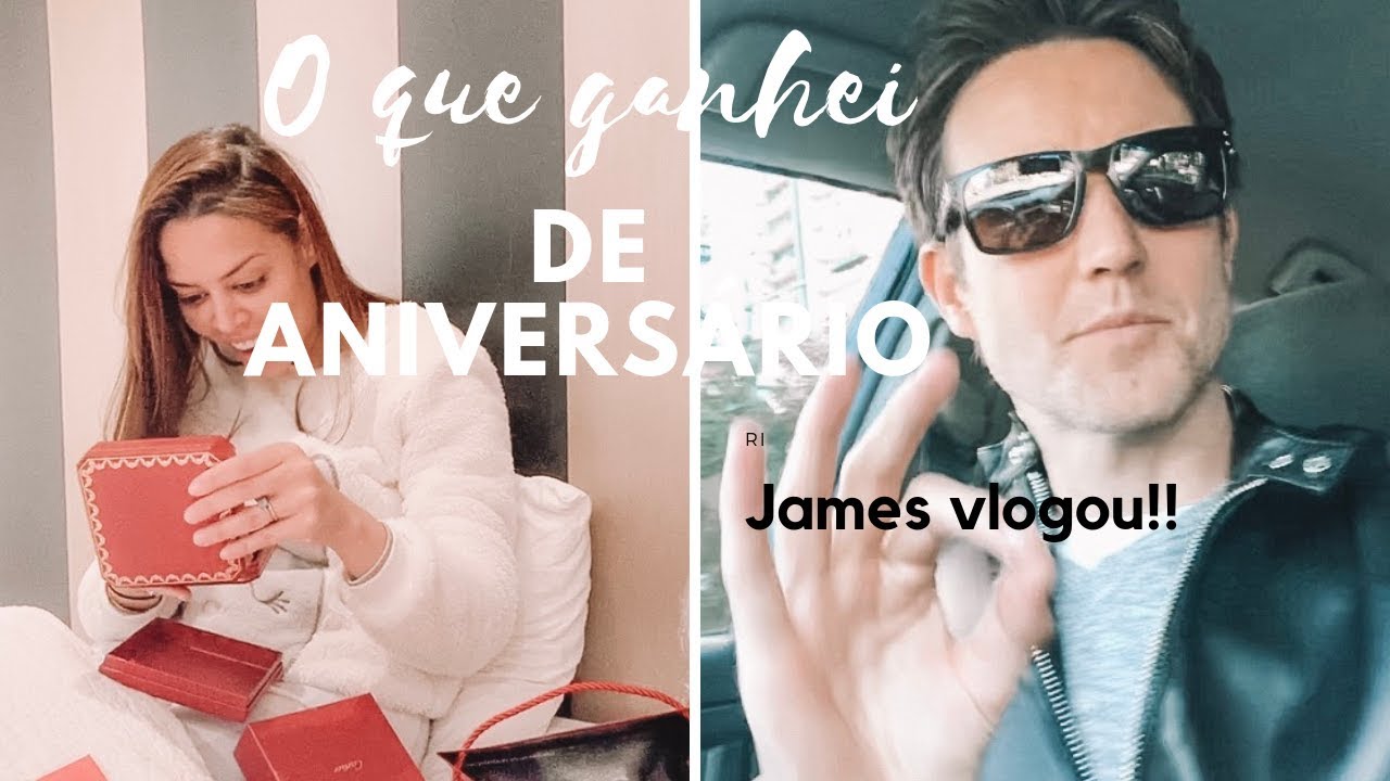 Vlog do James blogueiro! ele que vlogou, o que ganhei de aniversário!!
