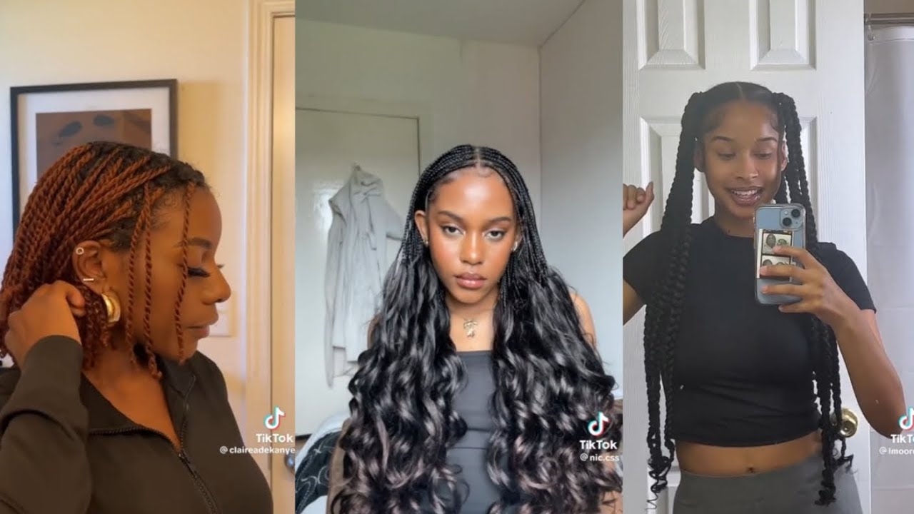 black girl hairstyles 💇🏾‍♀️🛒 ☆tiktok compliation☆