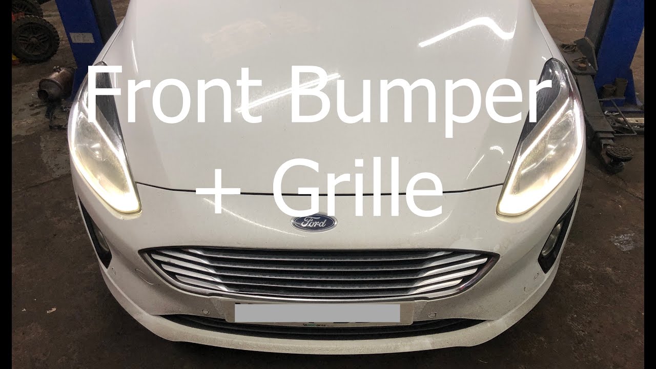 How To Remove MK8 Ford Fiesta Front Bumper and Grille Removal How To DIY 2017 2018 2019 2020 7th Gen