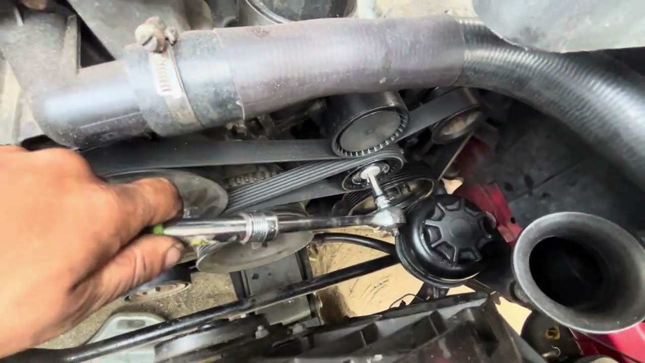 1996 BMW 318i serpentine belt replacement