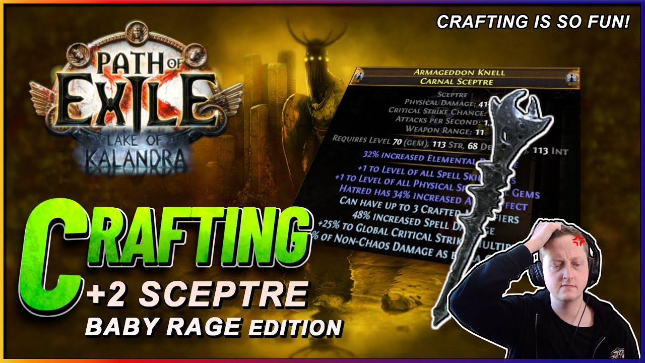 PoE 3.19 - Crafting a +2 Sceptre
