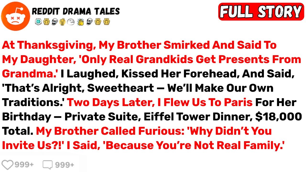 At Thanksgiving, My Brother Smirked And Said To My Daughter, 'Only Real... - Best Reddit Stories