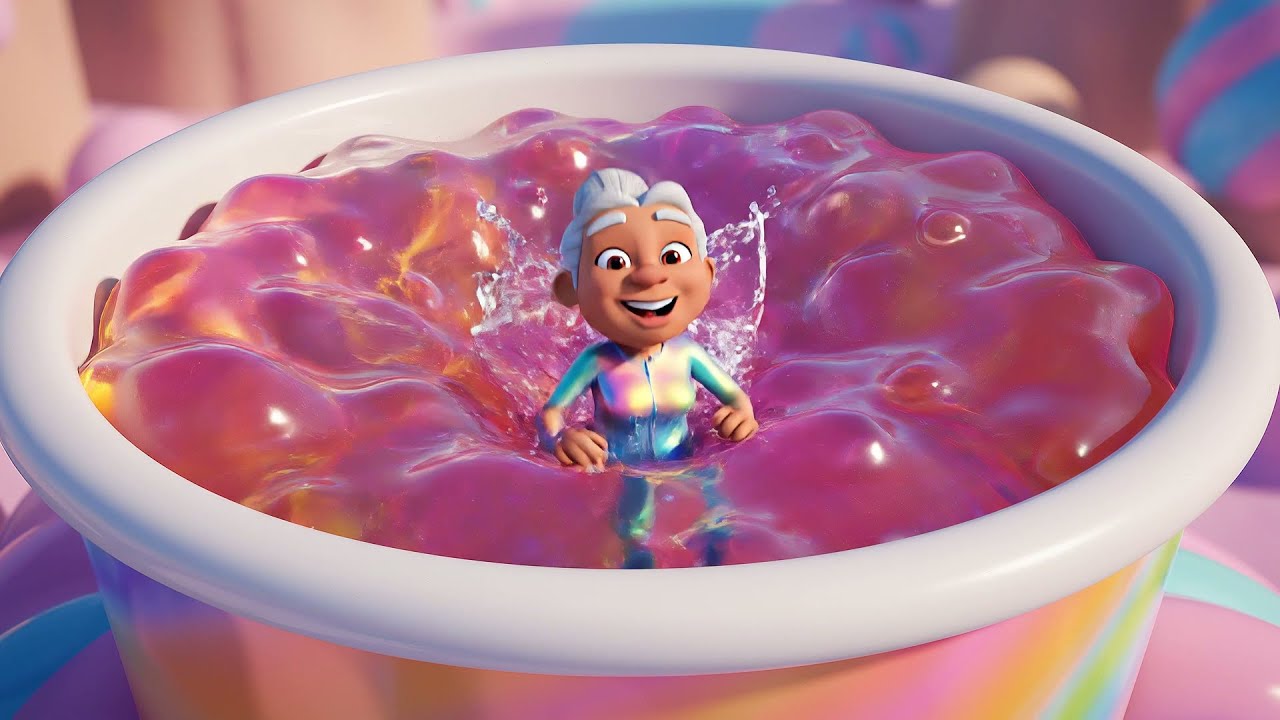 Fall Guys Jelly Runner Jumped Into a Giant Spinner | Nursery Rhymes for Kids & Baby Songs