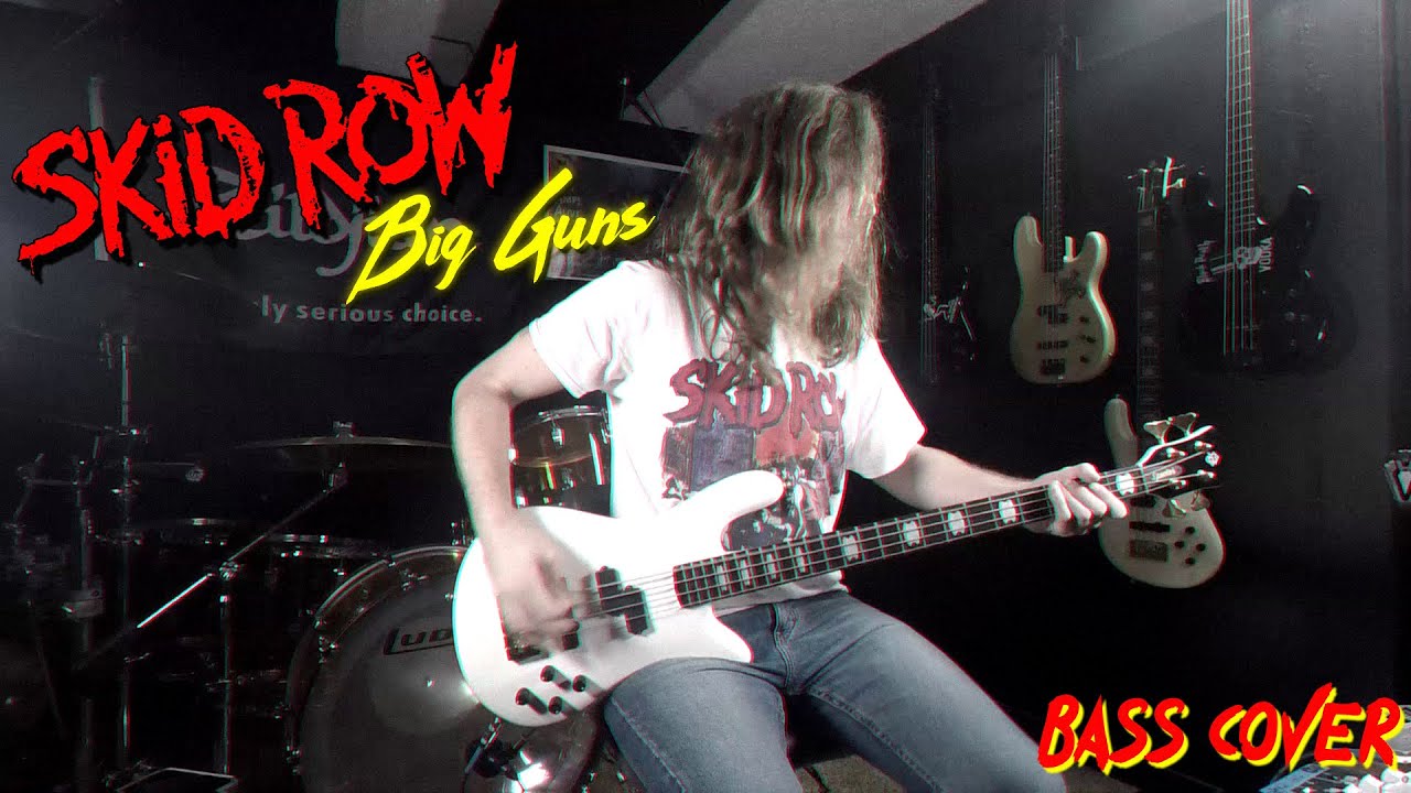 Skid Row  -  Big Guns (Bass Cover)