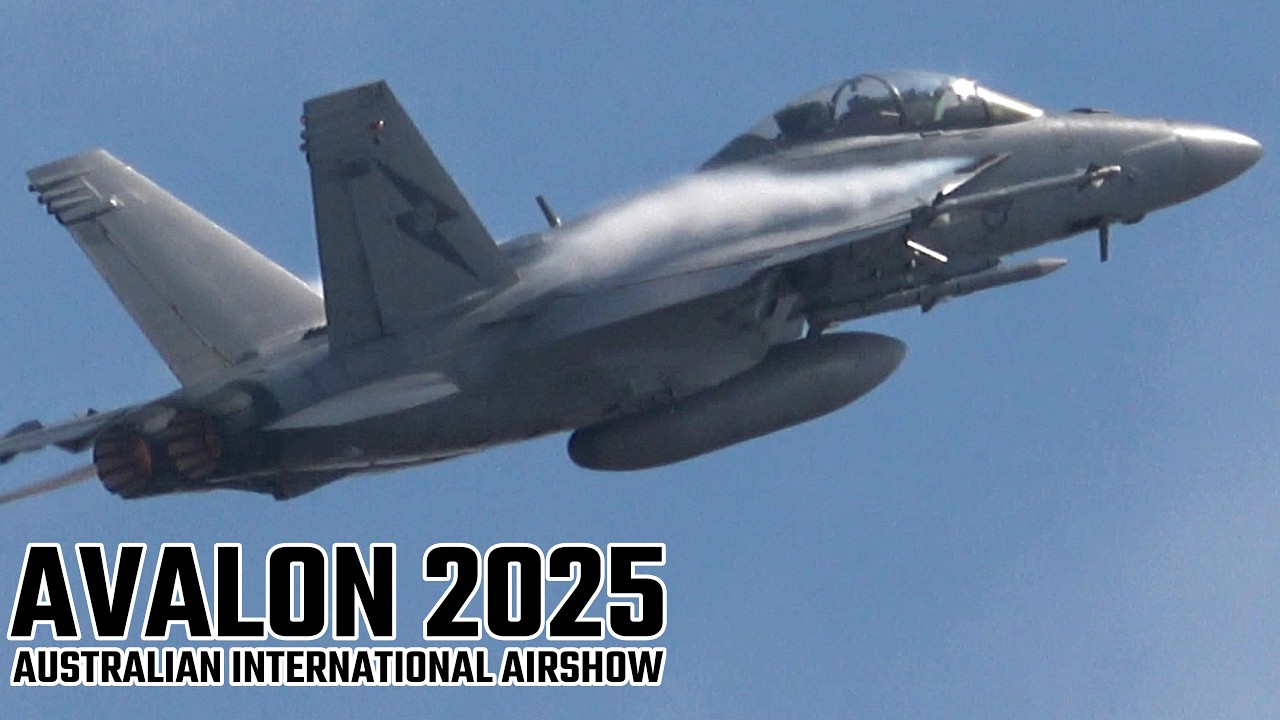 Avalon Airshow 2025 RAAF F/A-18F Solo Australian International Airshow 2025