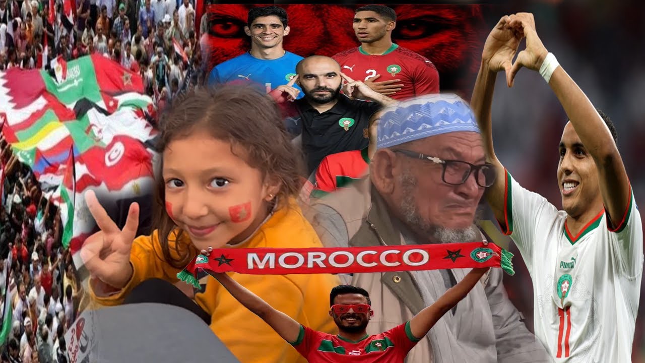 مؤثر😢 دموع و صراخ للجمهور المغربي و ردة فعل الشعوب العربية لحضة فوز المغرب على بلجيكا في كاس العالم