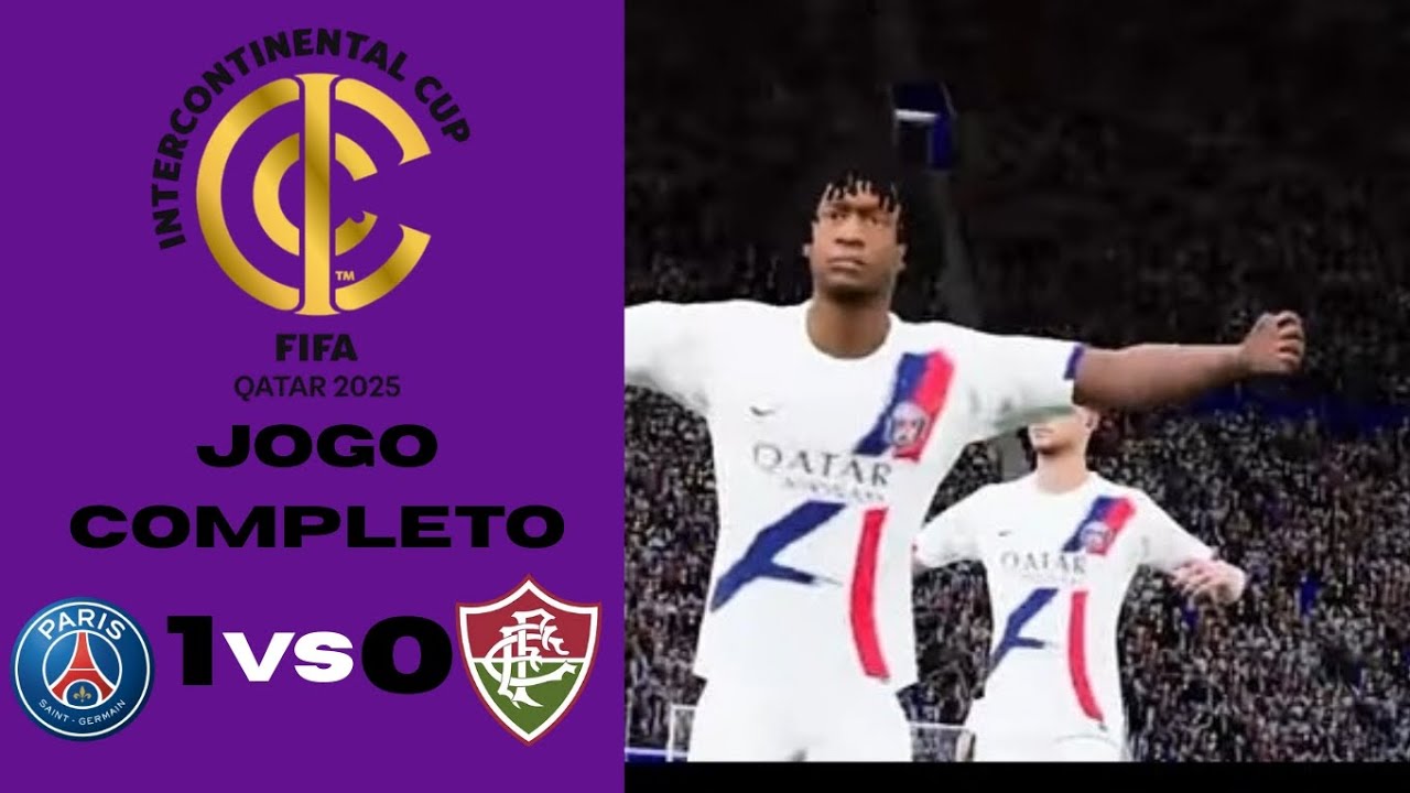 PSG 1 X 0 Fluminense semifinal copa intercontinental efootball 2025 JOGO COMPLETO