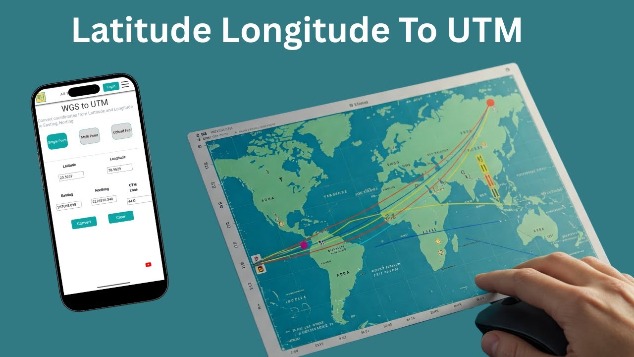 How to Convert Latitude Longitude (WGS84) to UTM? | Converter Tool #gis #gistutorial #mapping #tools