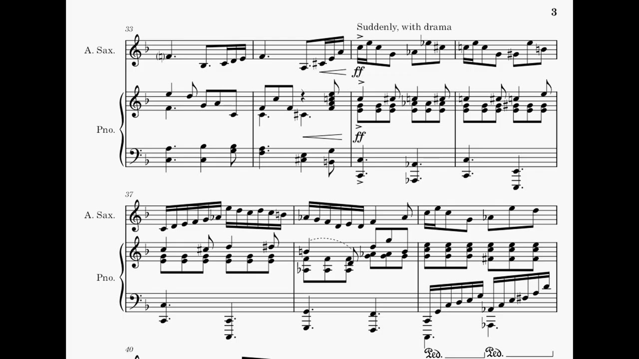 Cantabile for Alto Sax and Piano (Original Composition)
