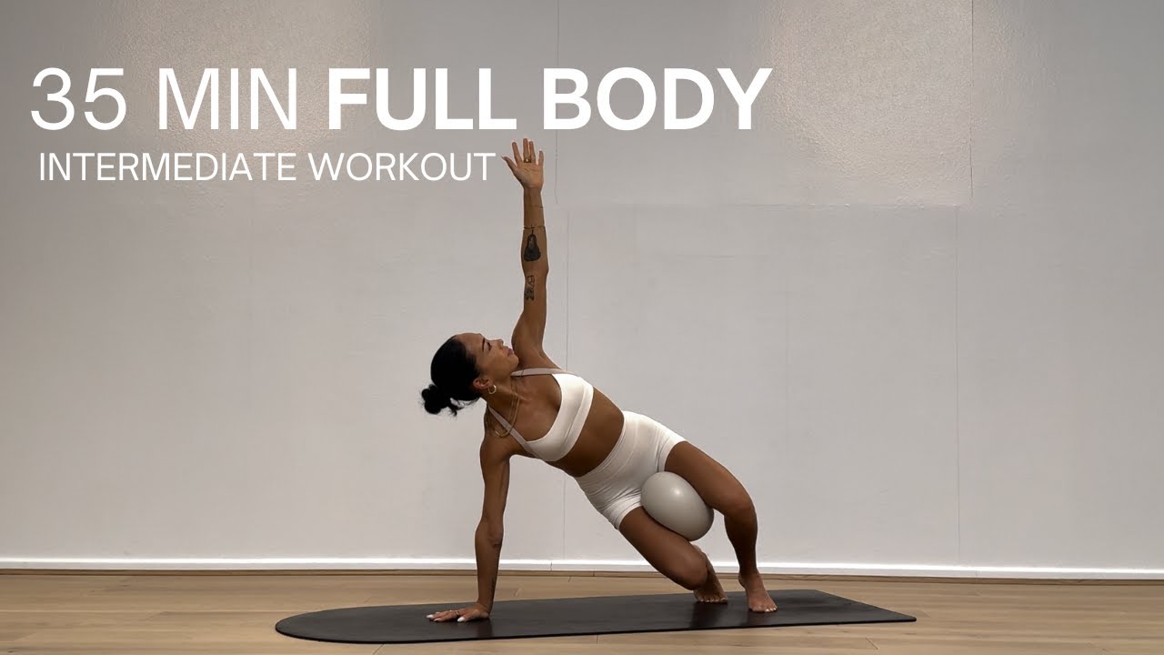 35 MIN FULL BODY STRONG PILATES BALL WORKOUT | Full Body Home Workout | Pilates Ball Workout