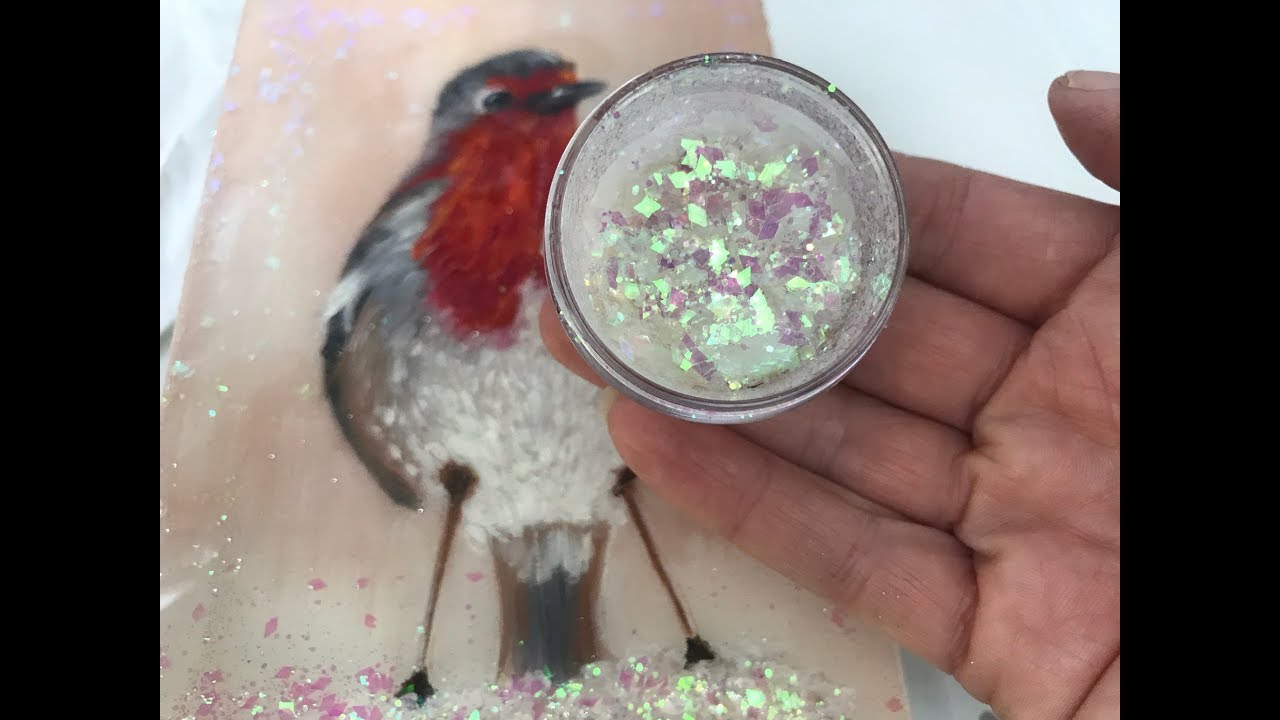 64 - Epoxy Resin & Oil Painting - Adding Snow Effects, Sparkle - Winter is coming!