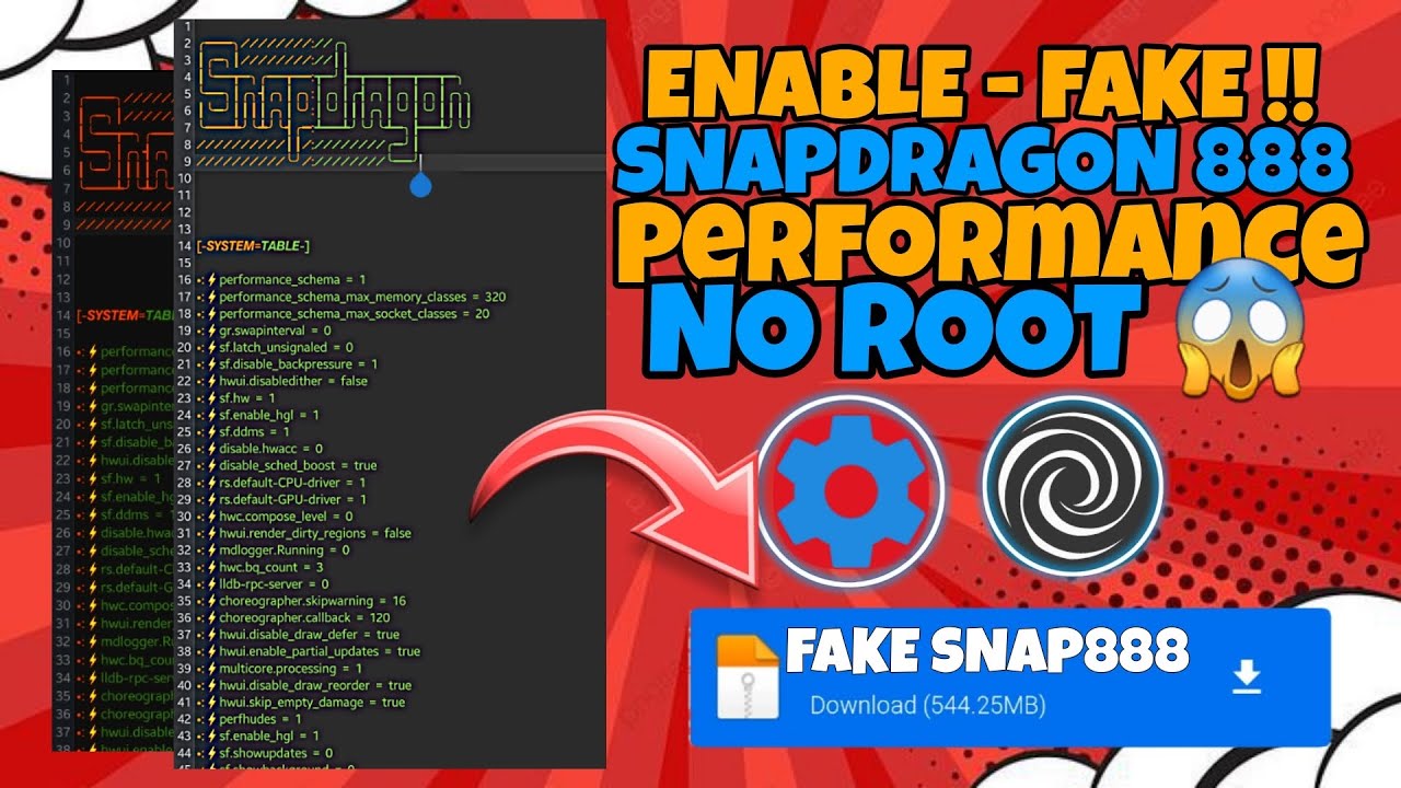 ENABLE ⚡ FAKE 📍 SNAPDRAGON PERFORMANCE NO ROOT 📍 how to overclock cpu & gpu no root best    #fixlag