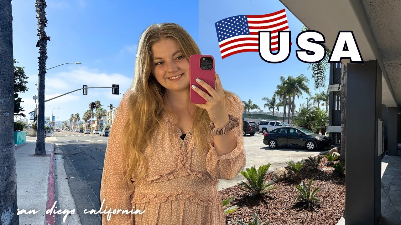 JEG FLYTTER TIL USA🇺🇸 Rejser til San Diego i Californien🌴 (WK 76.5) | Emily & Jasmin
