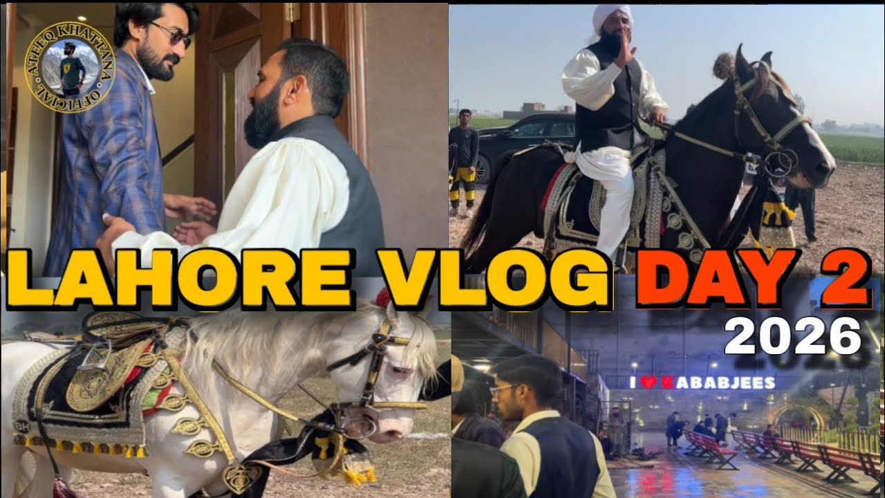 Lahore Vlog Day 2 | DHA Phase 9 to Shamki Bhattian Neza Bazi | Ateeq Khattana Official 