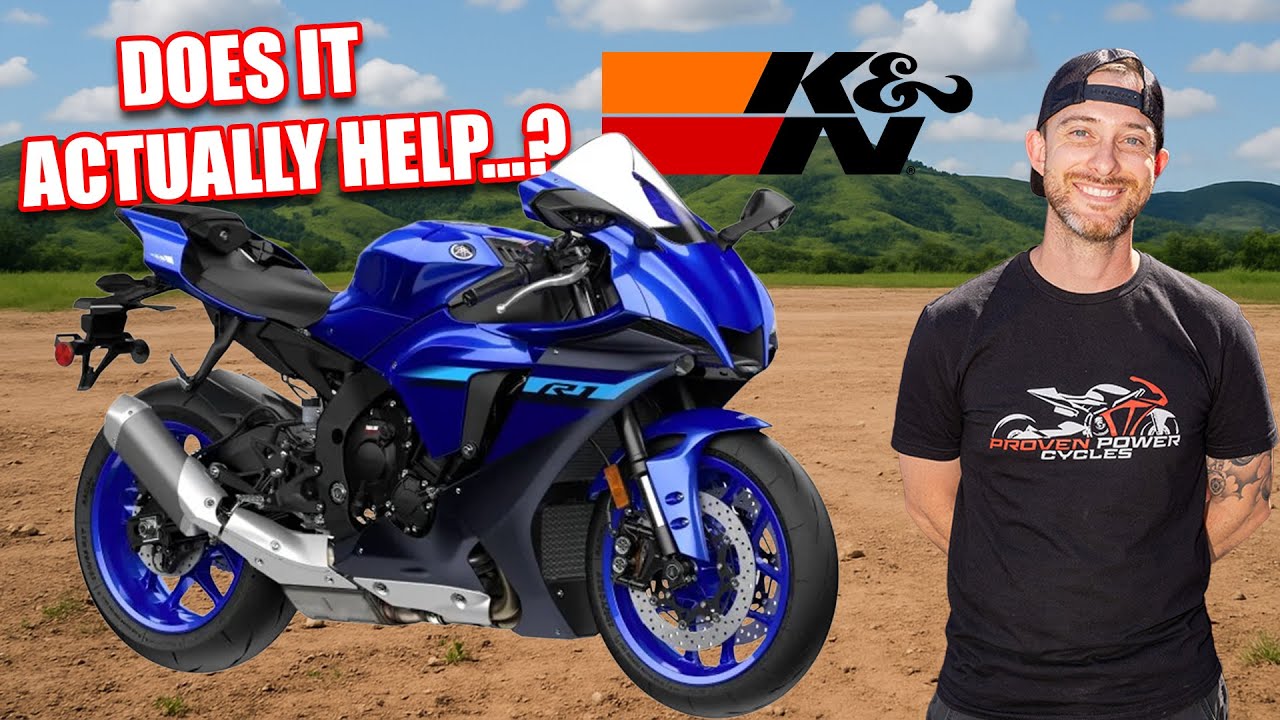 2024 Yamaha R1 Air Filter Test.  K&N Air Filter vs Stock!
