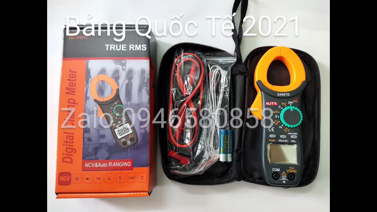 Đồng hồ ampe kìm 3266TD bảng quốc tế 2021 mới nhất