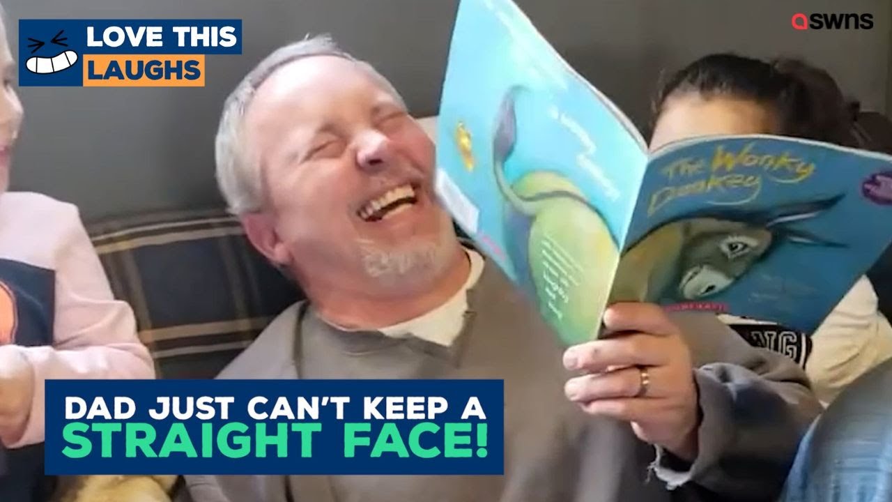 Папа не может сохранять серьёзное выражение лица, читая «The Wonky Donkey» 😂 | ЛЮБЛЮ ЭТО!