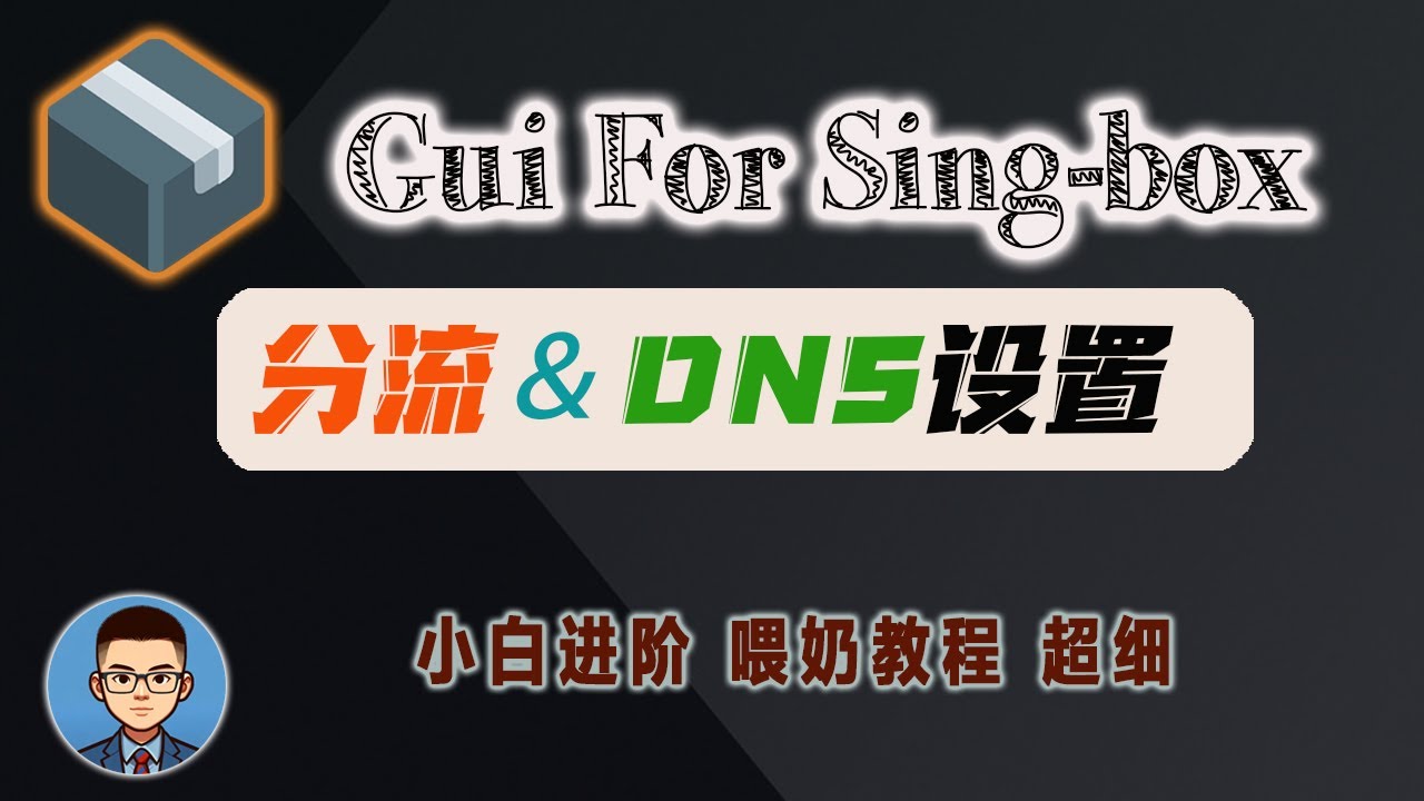排名第一的代理工具Sing-Box，精细分流和DNS设置教程！玩转的Gui for sing-box客户端，策略组规则集路由设置和DNS规则设置｜节点和订阅转换（进阶篇）