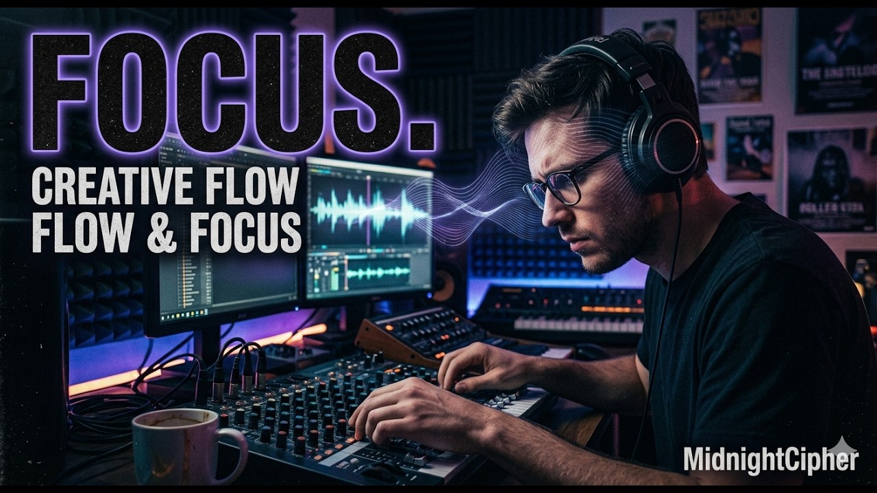 Gritty Lofi Hip-Hop / Dark Trap Instrumental - Creative Flow & Focus | MidnightCipher