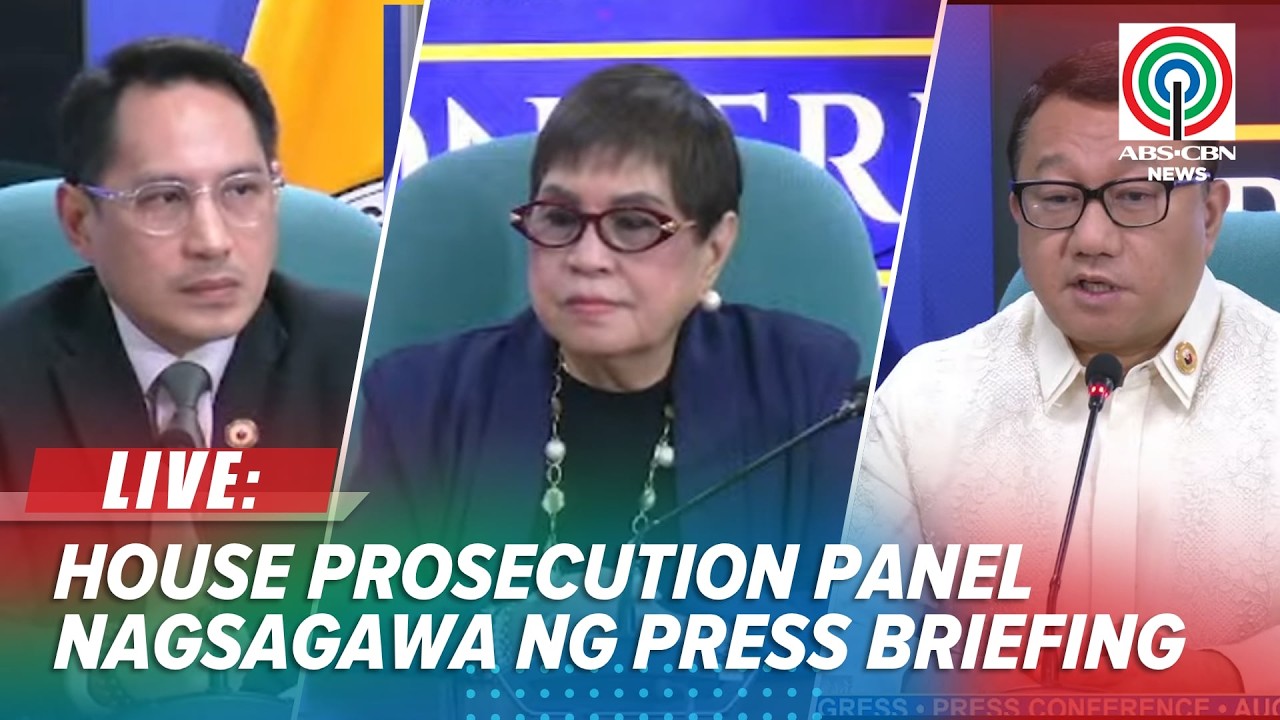 LIVE: House Prosecution Panel holds press briefing on VP Sara Duterte's Impeachment Trial | Aug 5