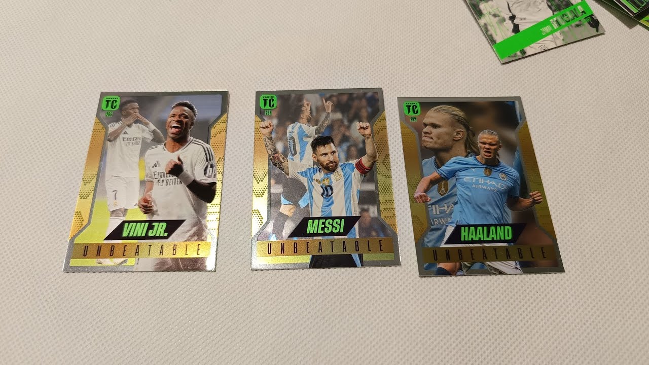 Unbeatable - Messi, Vini Jr., Halland - Panini Top Class 2025