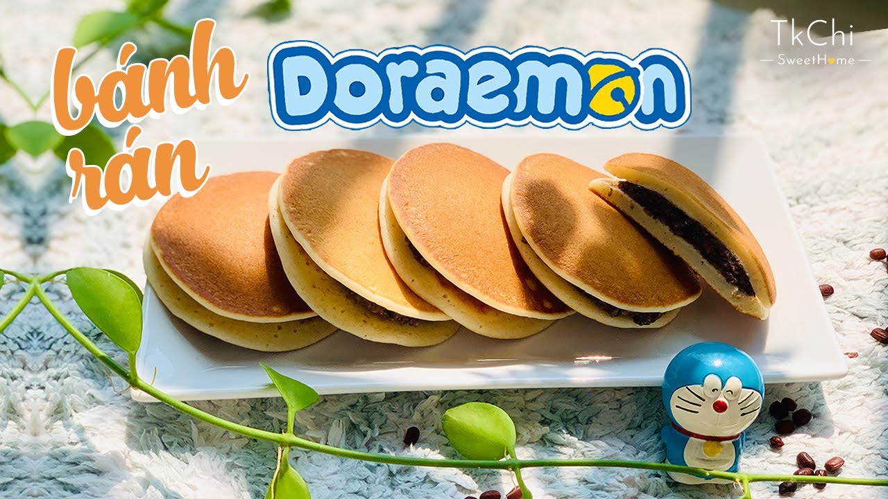 BÁNH RÁN ĐÔ RÊ MON I Bánh Dorayaki nhân đậu đỏ