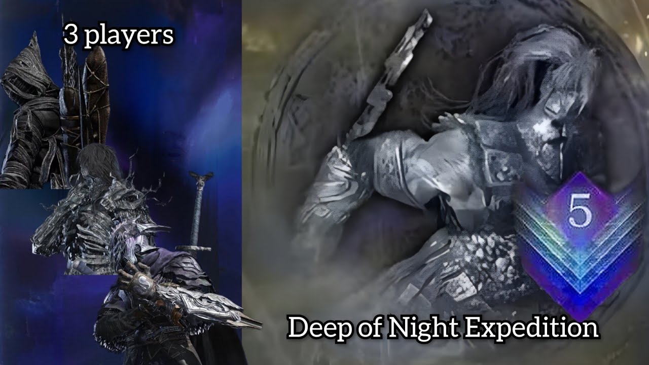 Nightreign - 3 players Fulghor Champion of Nightglow Deep of Night Depth 5 Ps5
