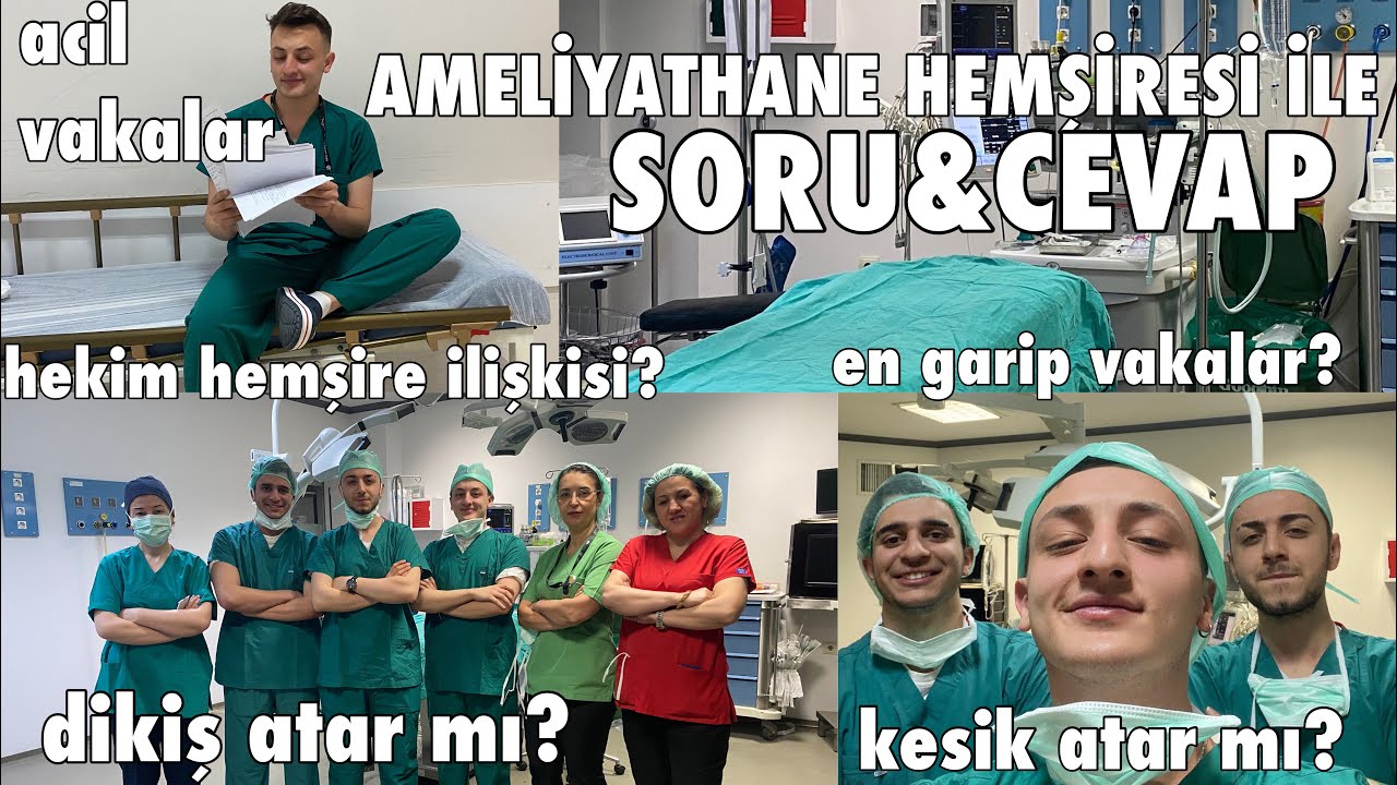ameliyathane hemşiresi ile soru&cevap💌 | hemşire dikiş atar mı? | ameliyathane ile ilgili her şey😷