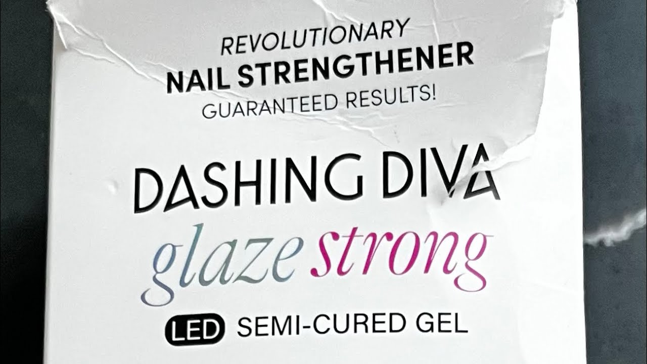 Ремонт сломанного ногтя с помощью Dashing Diva - Glaze Strong - LED Semi-Resisted Gel Strips