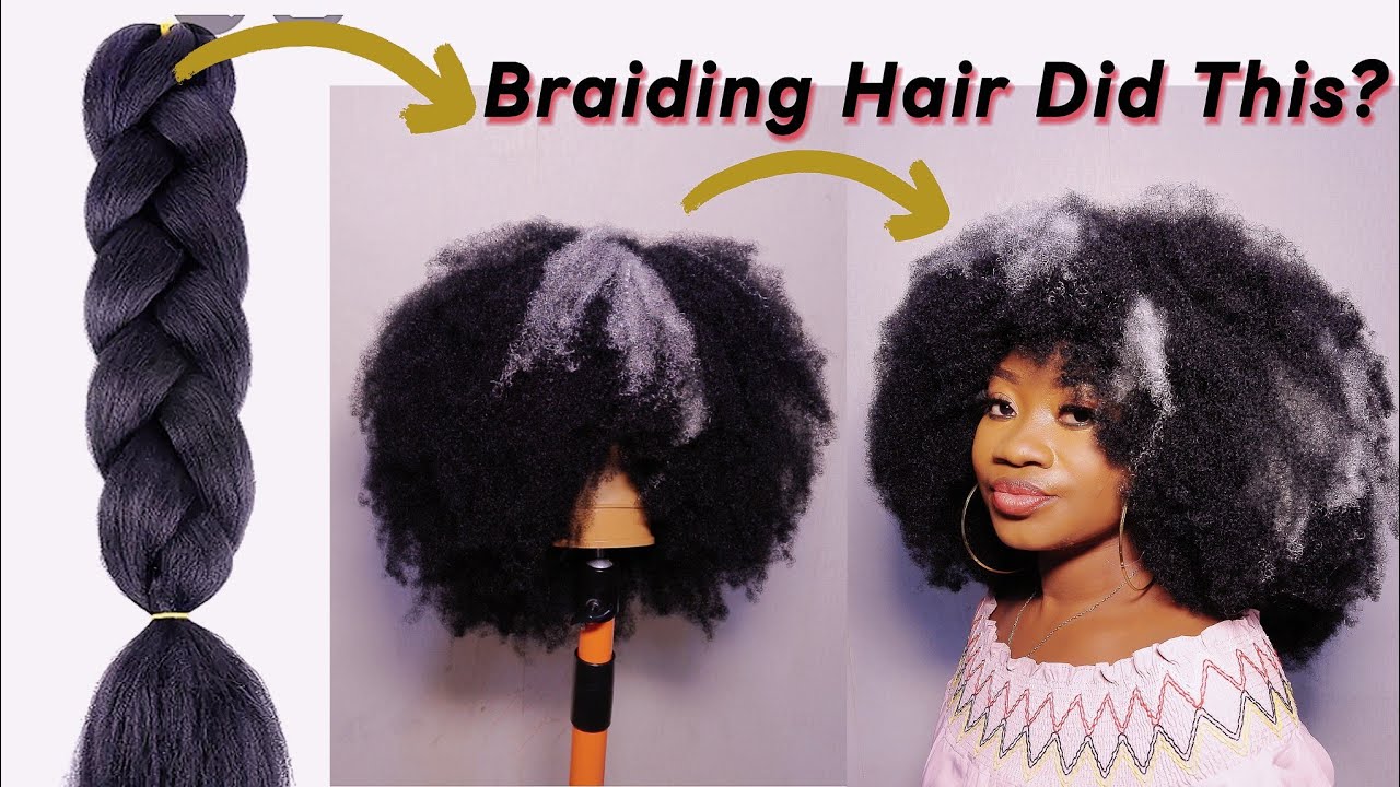 Unbelievable!😳 Braiding Hair Did This? A Must-Watch Tutorial. #hairstyle #trending #afro #diy