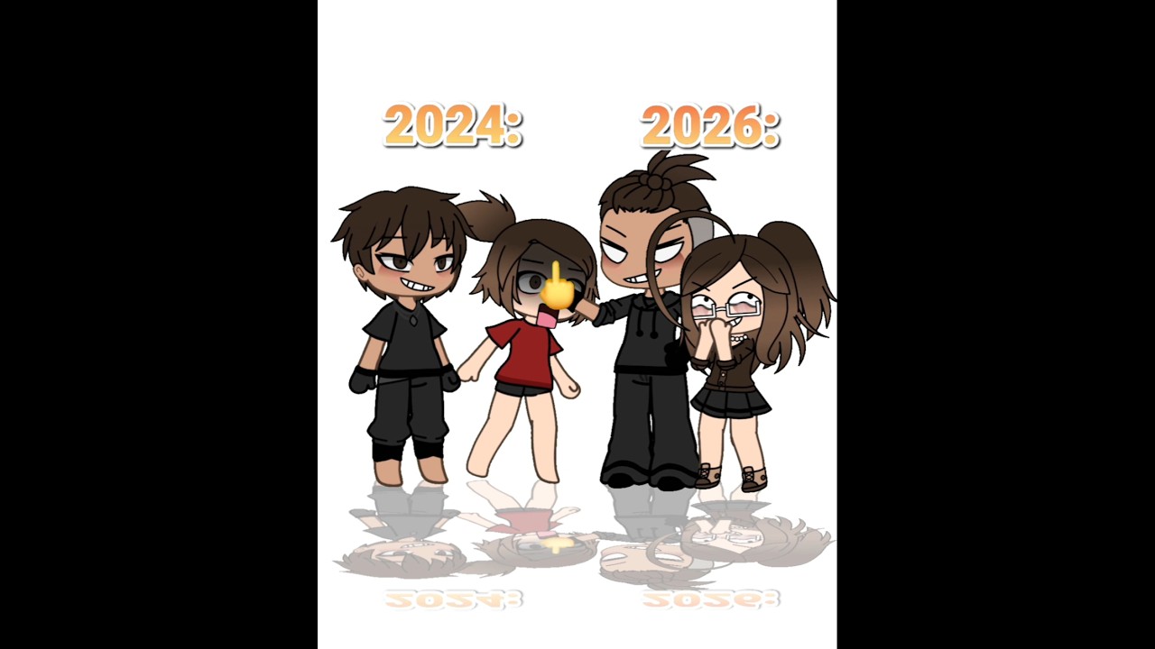𝟐𝟎𝟐𝟔✨️𝑽𝑺 𝟐𝟎𝟐𝟒💢!?//𝑪𝑹:𝒕𝒊𝒌𝒕𝒐𝒌 #shorts #meme #gacha