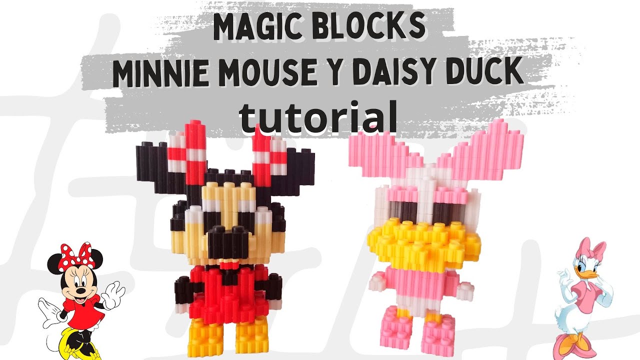 Como construir a Minnie y Daisy tutorial | Magic Block instrucciones #disney