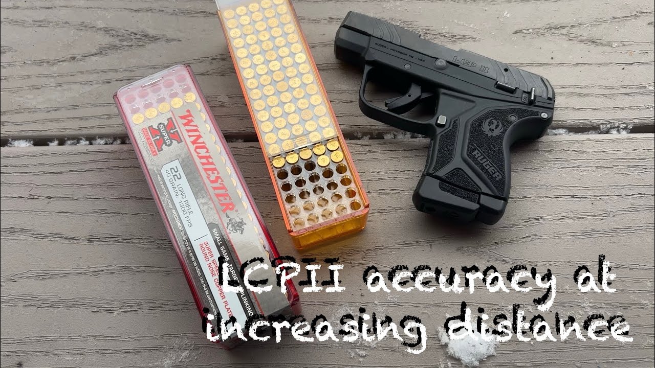 Accuracy testing my Ruger LCP II in 22LR at distance. Such a great little pistol.