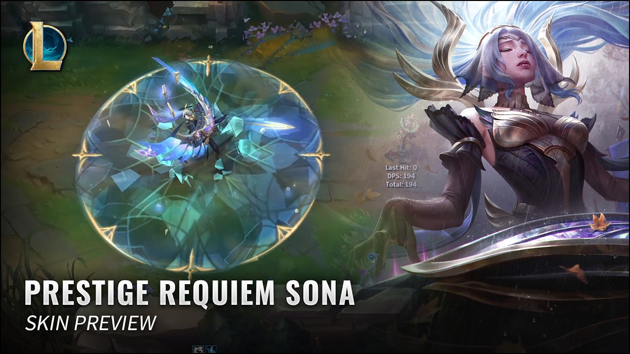 Prestige Requiem Sona Skin Preview || League Of Legends: PBE