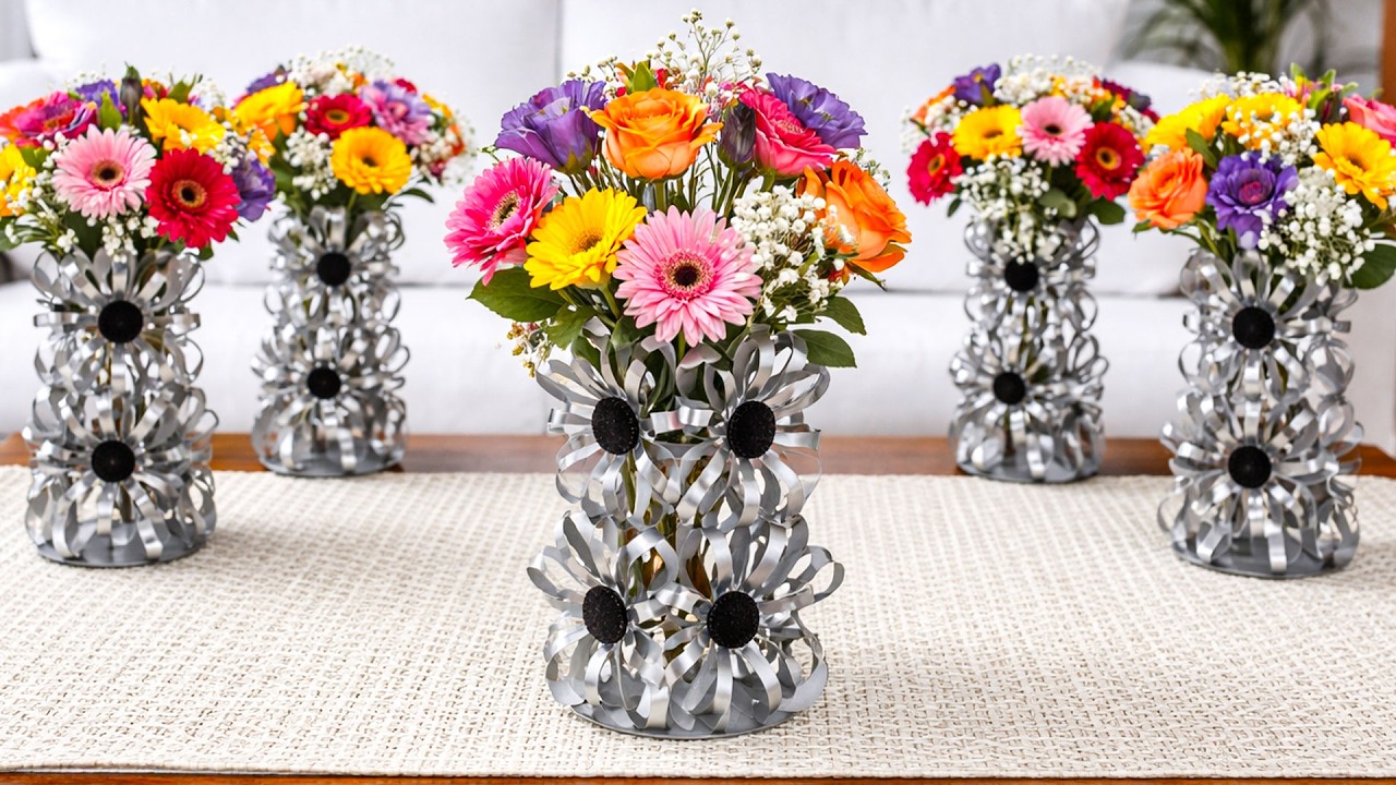 I Turned Toilet Paper Rolls Into a Modern Vase 😱♻️ | Recycling DIY