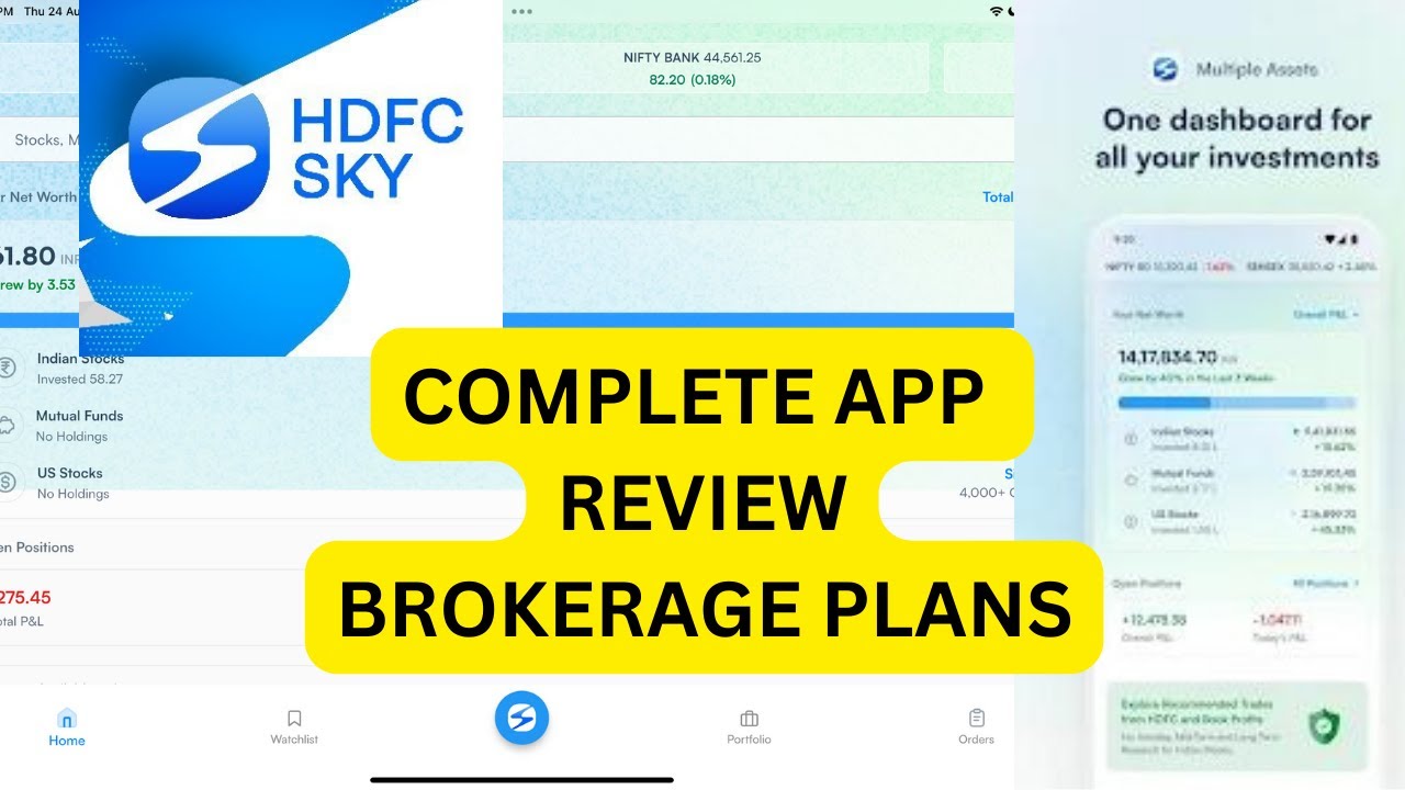HDFC SKY APP REVIEW- BROKERAGE PLANS #hdfcsecurities #HDFCSKY #stocks #stockmarket #nifty #sharemark