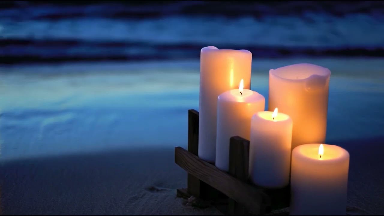 Музыка, Прибой и Свечи для Релаксации / Music, Surf and Candles for Relaxation