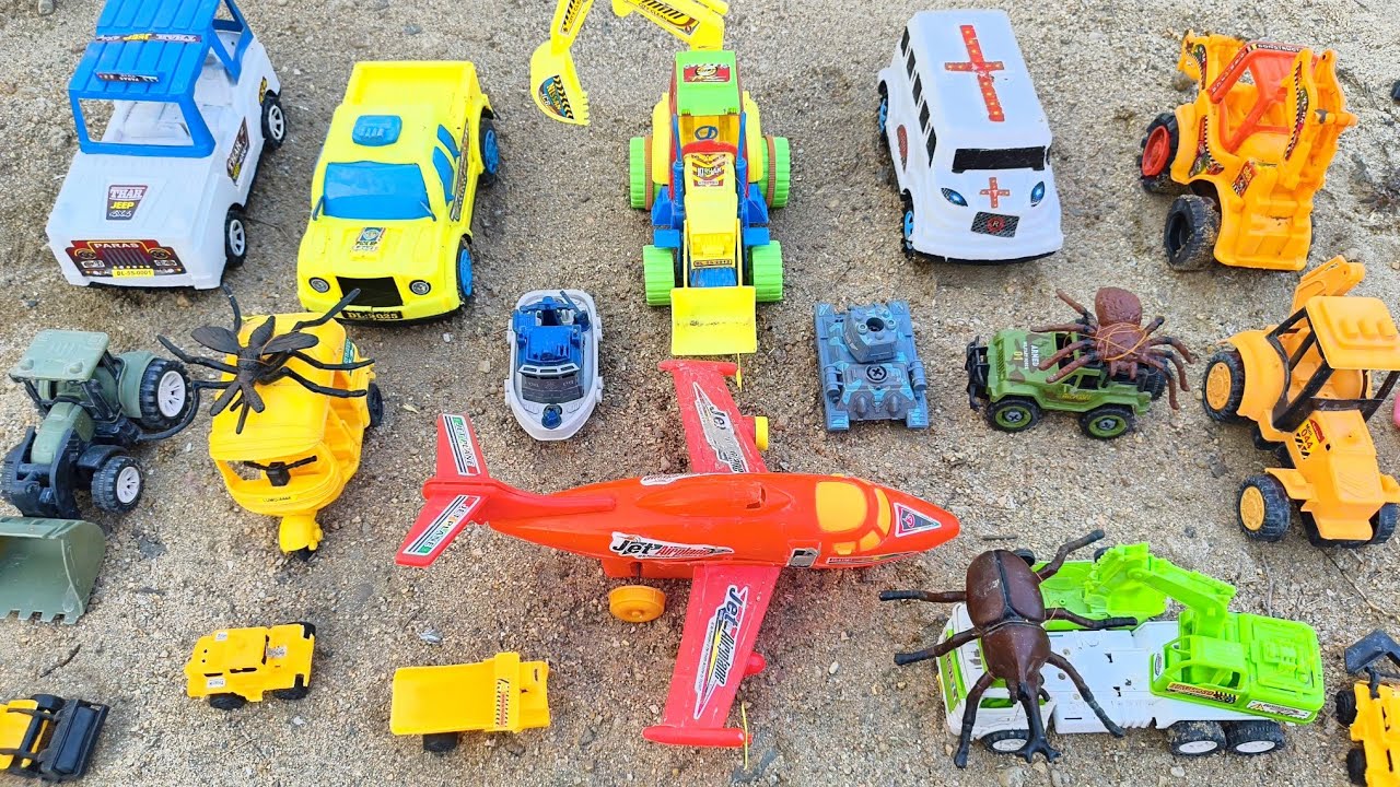  hamari chhoti chhoti gadiyan gaddhe me fas gyi / mini tractor trolley jcb video #kidsvideo