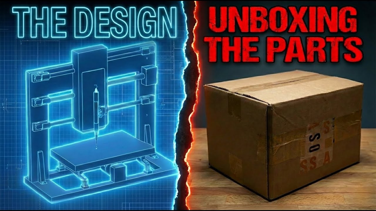 Designing the AI's CNC Machine (Unboxing the Parts)