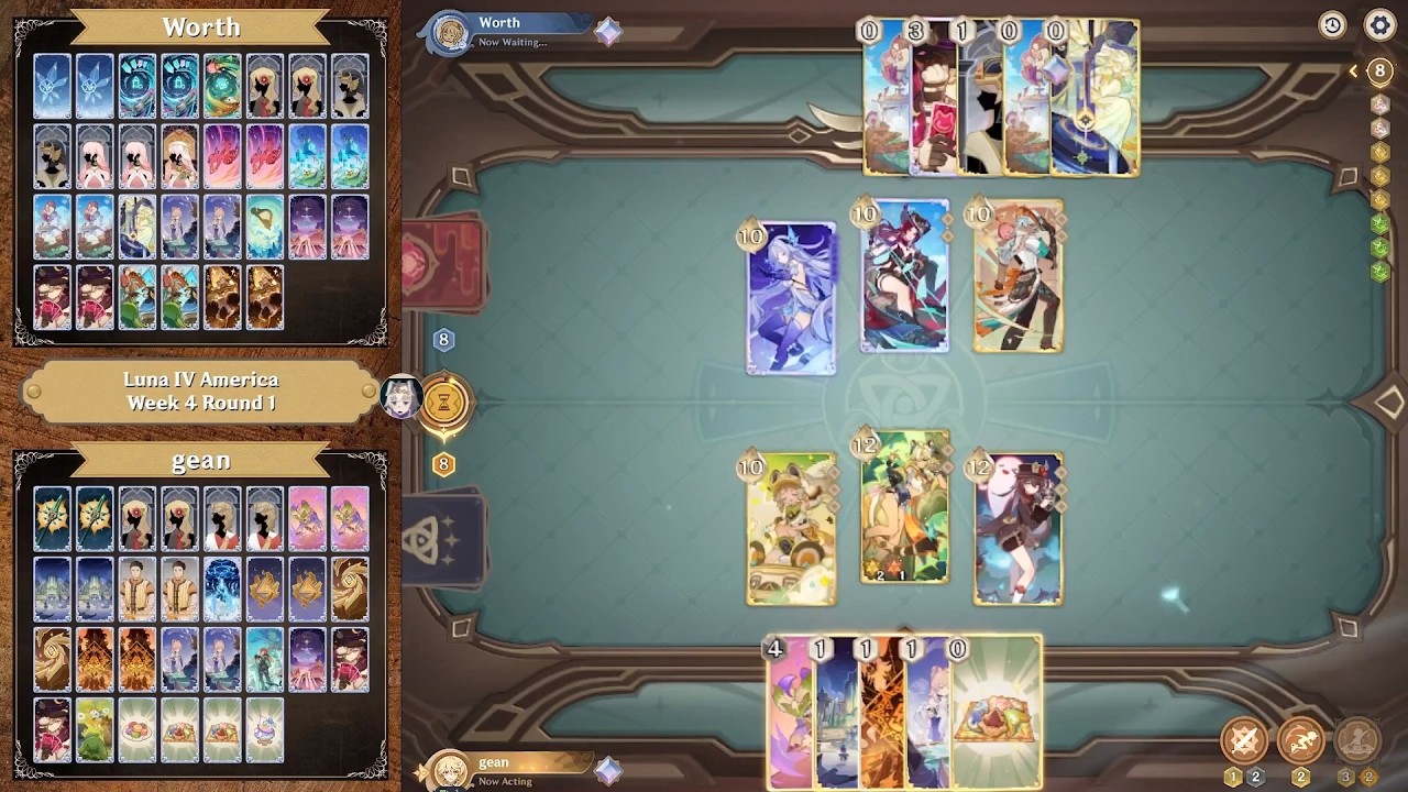 Worth vs gean | GITCG Luna IV America Week 4 Round 1 | Genshin TCG Tournament